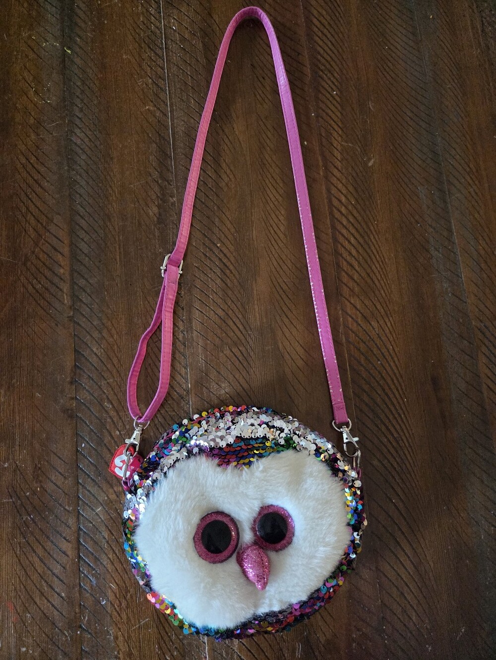 🎉5/$10 Kids Flip Sequin Plush Ty Owl Crossbody Bag